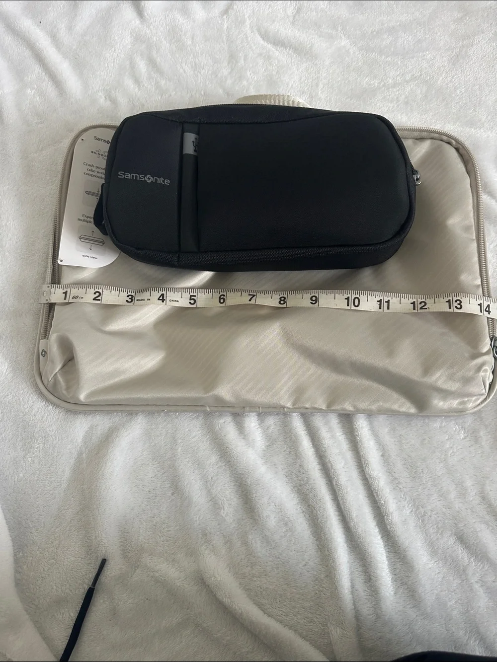 Samsonite Black & Light Gray Laptop Organizer Set
